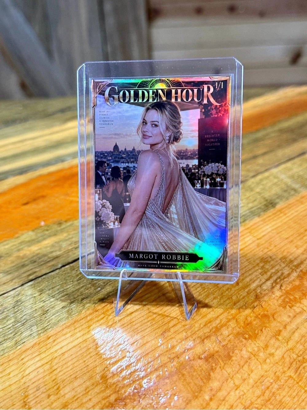 Margot Robbie Golden Hour Exclusive 1/1 Custom Trading Card